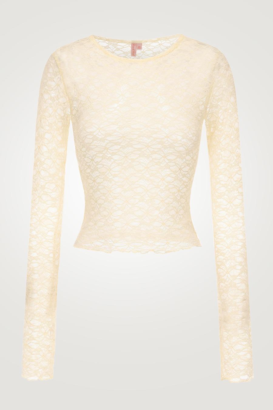 PIXIE & PEACH mix and match Buttercup Lace Long Sleeved Top