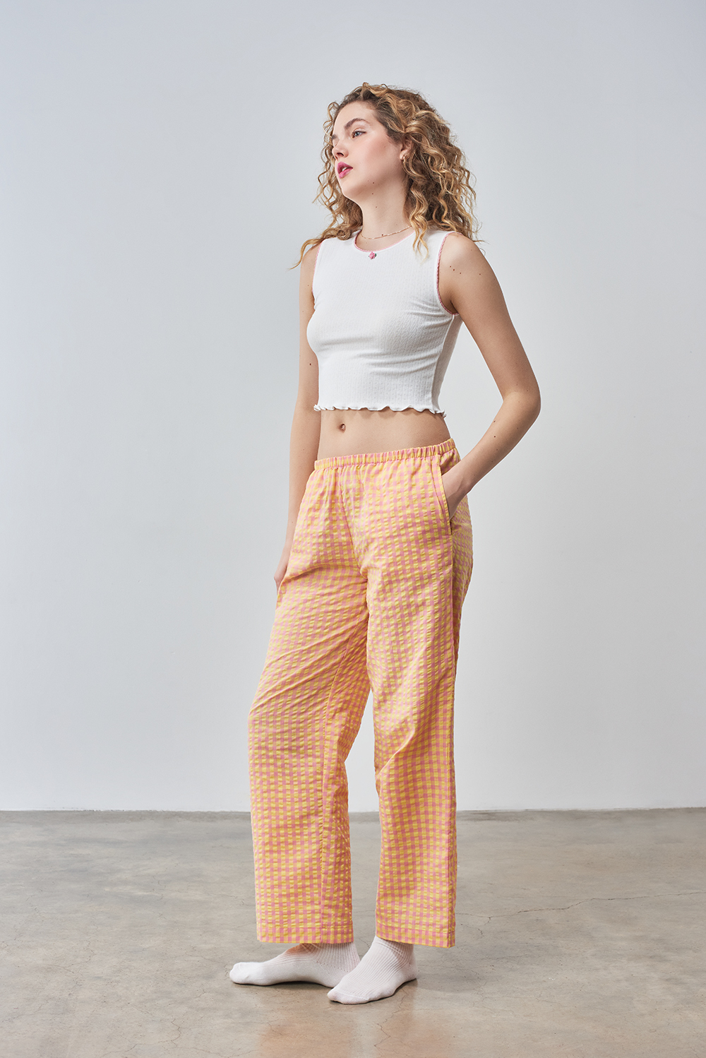 PIXIE & PEACH Mix and Match Polly Gingham Trouser