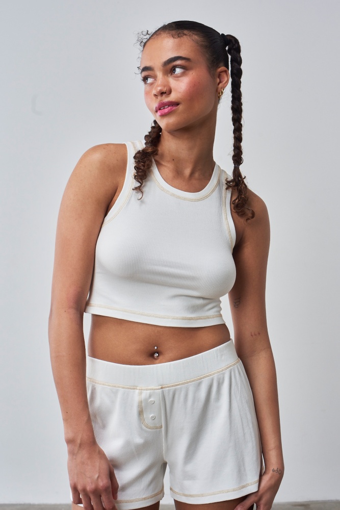 PIXIE & PEACH Nellie Cropped Tank & Boxer Set