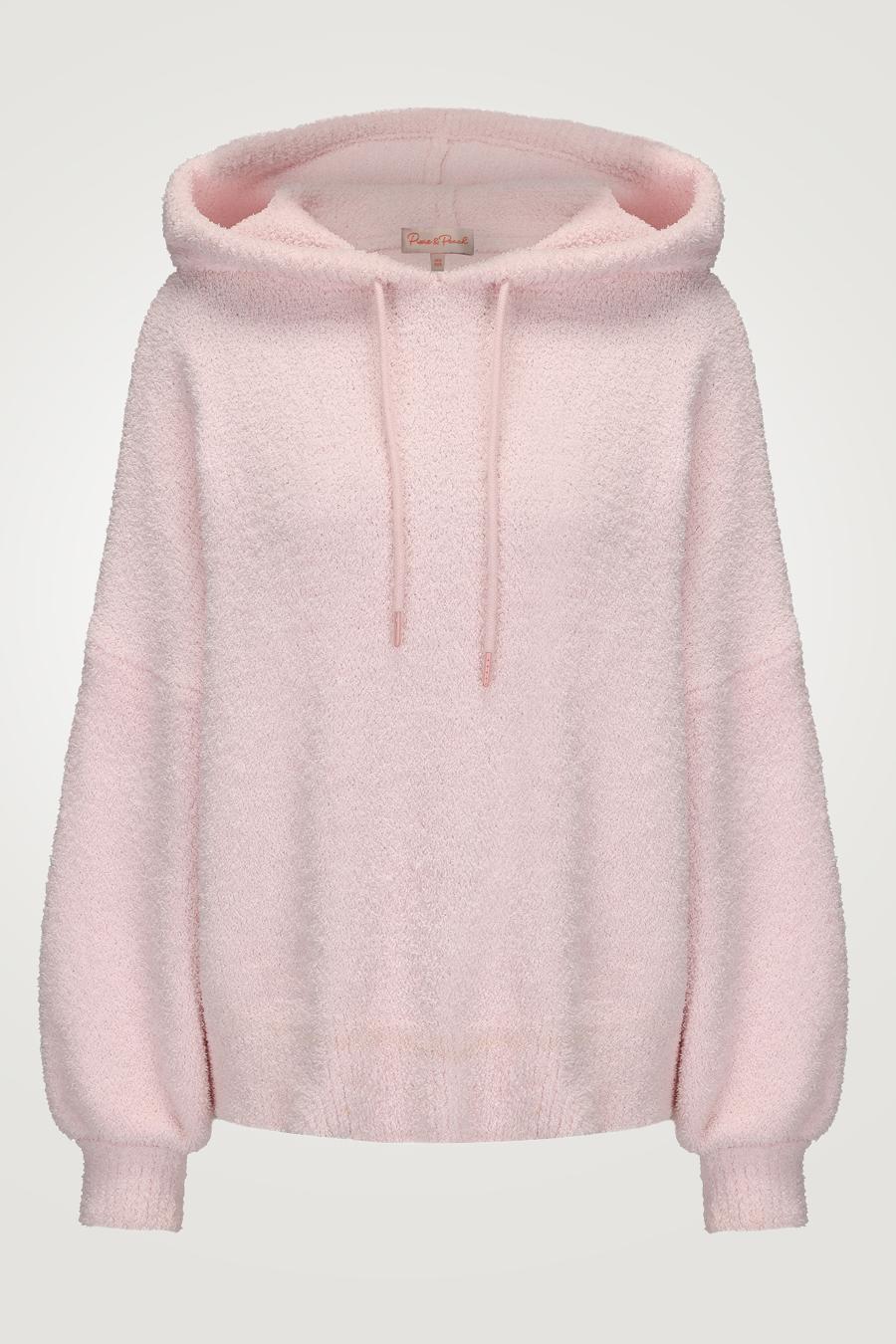 PIXIE & PEACH Mix and Match Penny Oversized  Hoodie in Pale Pink