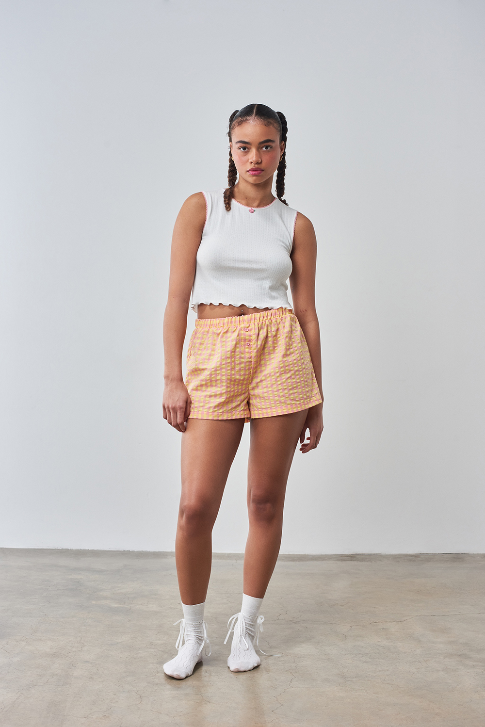 PIXIE & PEACH Mix and Match Polly Gingham Short