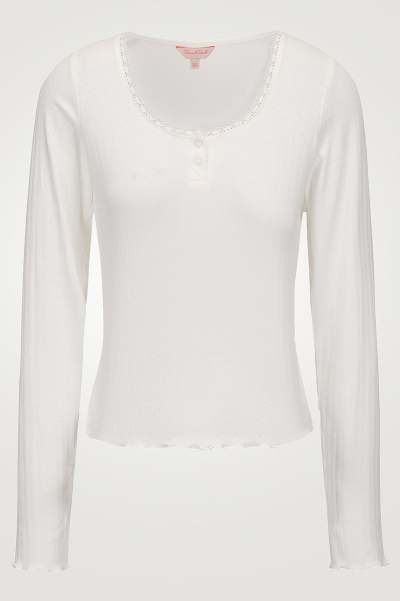 PIXIE & PEACH Mix and Match super soft Molly Pointelle Top