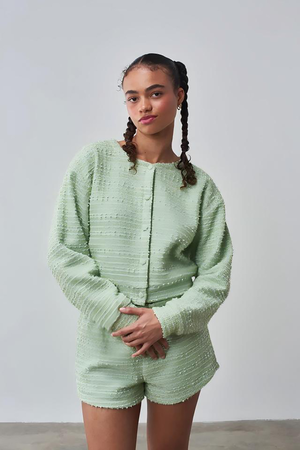 Anna Bouclé Cardigan