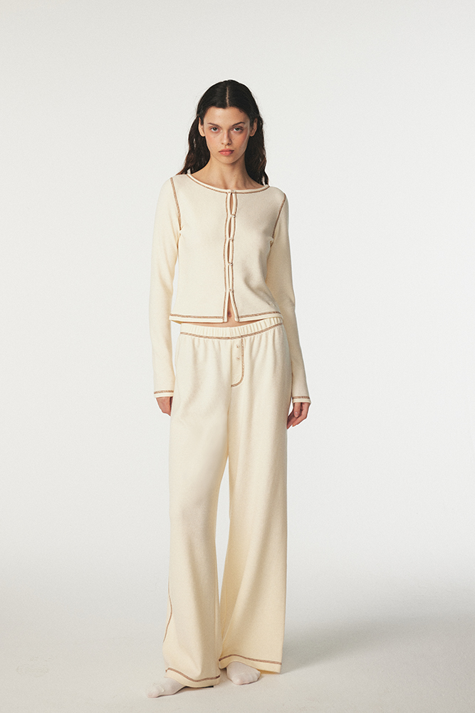 PIXIE & PEACH Lottie Waffle Butto Top