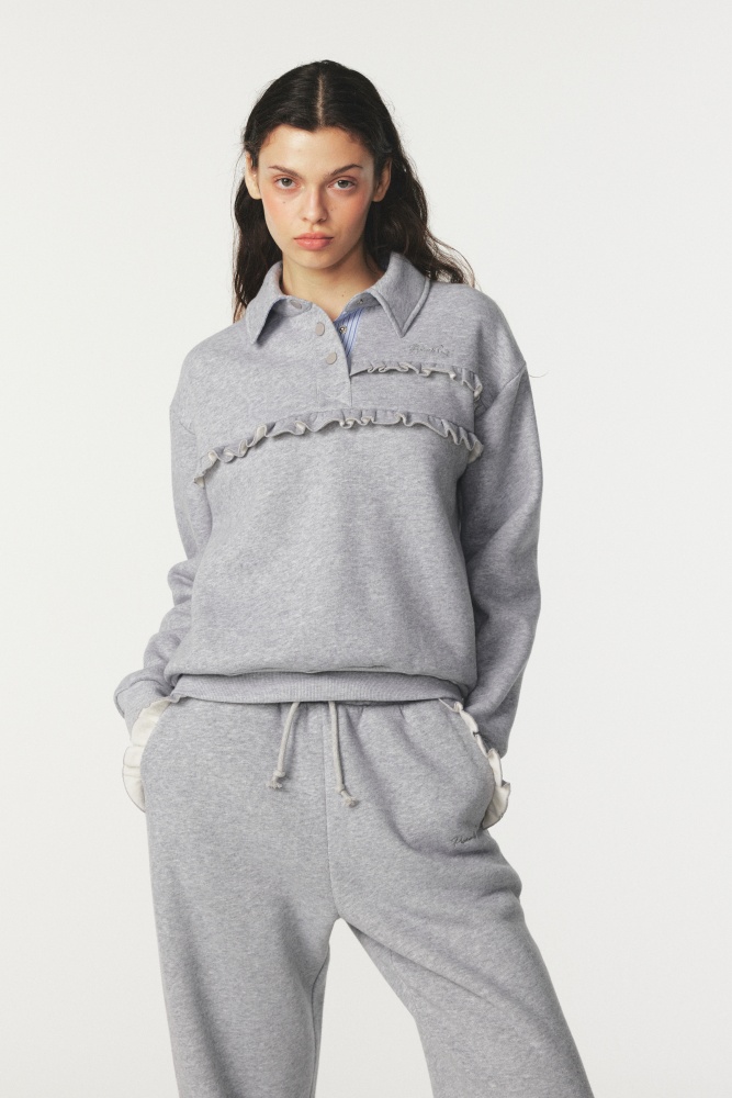 PIXIE & PEACH Serena Polo Sweatshirt