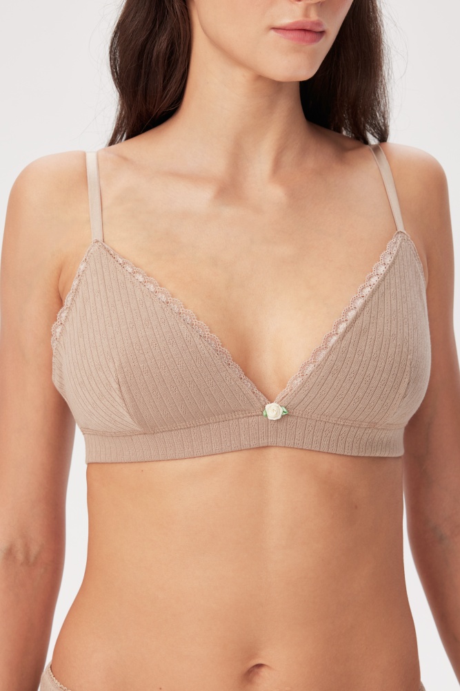 PIXIE & PEACH Lily Pointelle Soft Bra