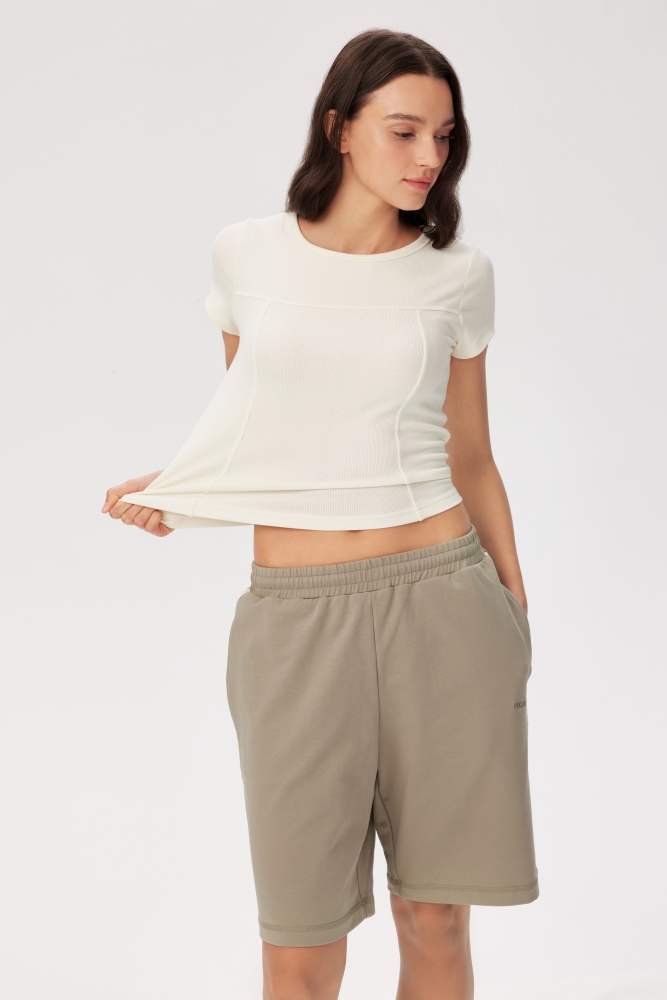 PIXIE & PEACH Ava Ribbed T-Shirt