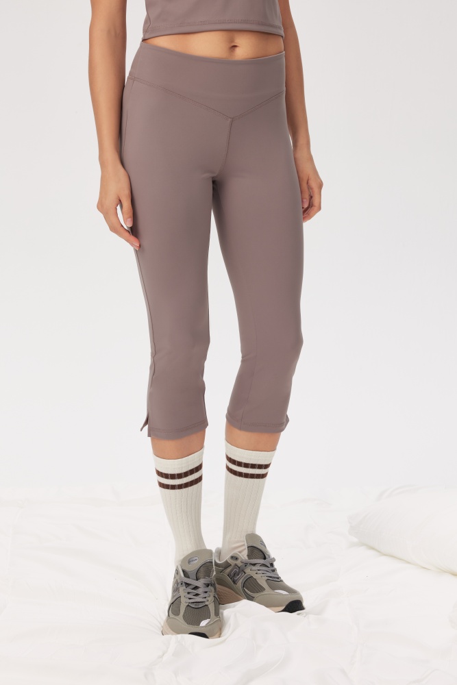 PIXIE & PEACH Gina Capri Legging (taupe)