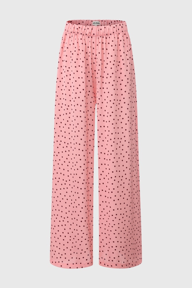 PIXIE & PEACH Beatrice Mono Satin Wide Leg Pant
