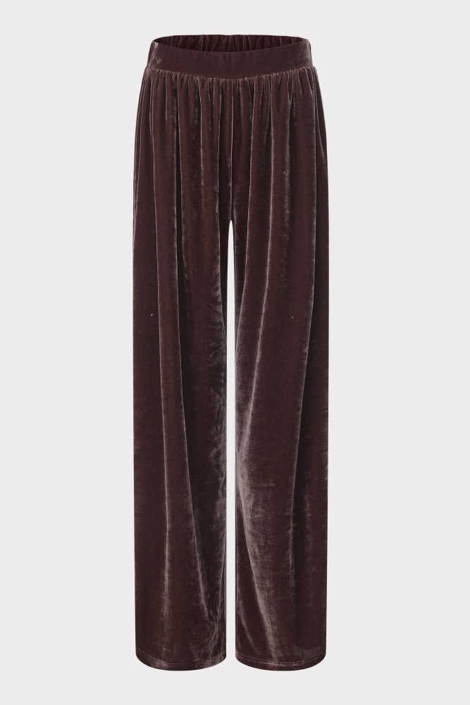 PIXIE & PEACH Aurora Plum Velveteen Pant