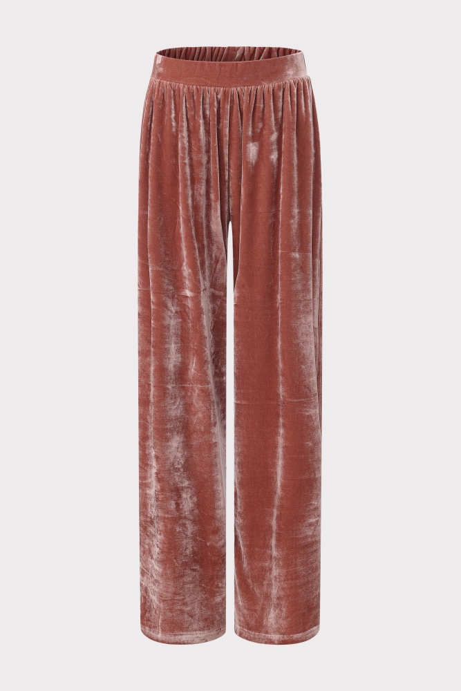 PIXIE & PEACH Aurora Pink Velveteen Pant