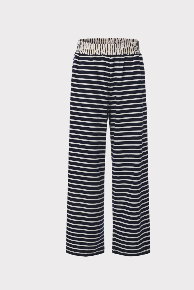 PIXIE & PEACH Ivy Stripe Loose fit Jersey Wide Pant