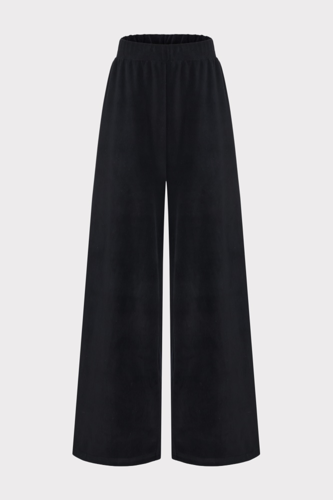 PIXIE & PEACH Ava Velour Wide Leg Pant