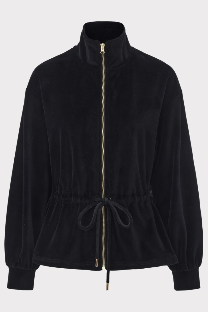 PIXIE & PEACH Ava Velour Zip Top